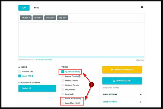 bisa pilih suara anak kecil bahasa korea di voicemaker